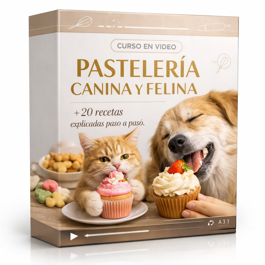 +20 RECETAS-PASTELERIA CANINA Y FELINA (EN VIDEO)